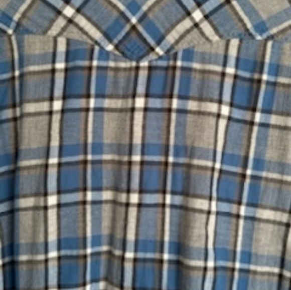 Lucky Brand Men's Western Plaid Classic Fit Shirt Size XL Pearl Snap - Picture 6 of 11